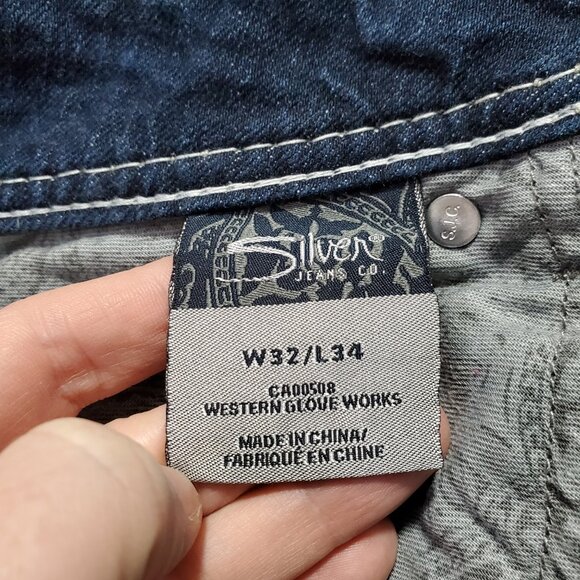 SILVER JEANS Suki Bootcut Jeans Stretch Mid-Rise Indigo Blue Women's 32 X 33" - Picture 8 of 15